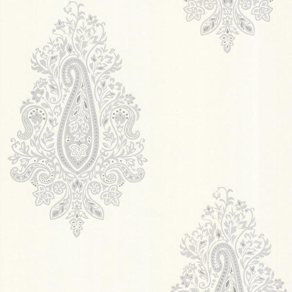 Dynasty Light Gray Paisley Wallpaper Contemporary By Dynasty Light Gray Paisley Wallpaper Contemporary By Brewster Home Fashions