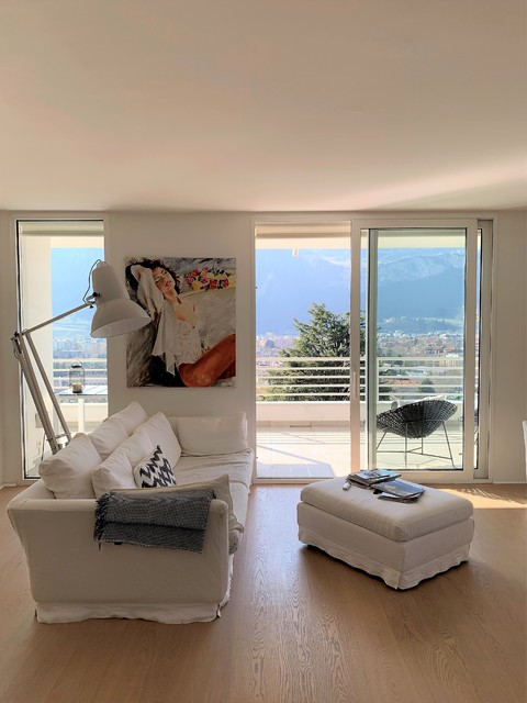 ristrutturazione totale edificio unifamiliare NT contemporary-living-room