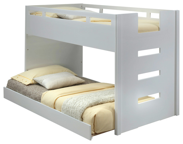 Acme Deltana Twin Loft Bed With Trundle White Contemporary Acme Deltana Twin Loft Bed With Trundle White