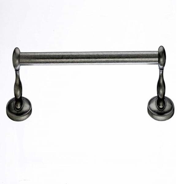 Top Knobs Edwardian 30" Single Towel Rod Pewter Beaded Backplate