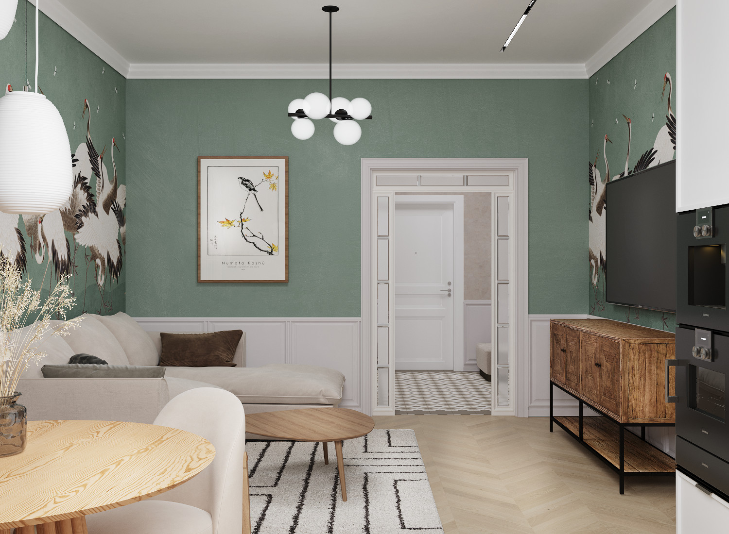 Дизайн-проект четырехкомнатной квартиры в ЖК "Звезда"