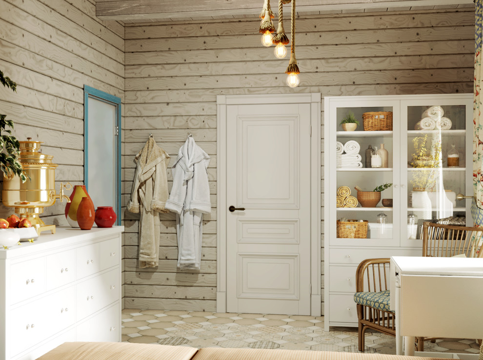 Загородный дом в оливковых тонах