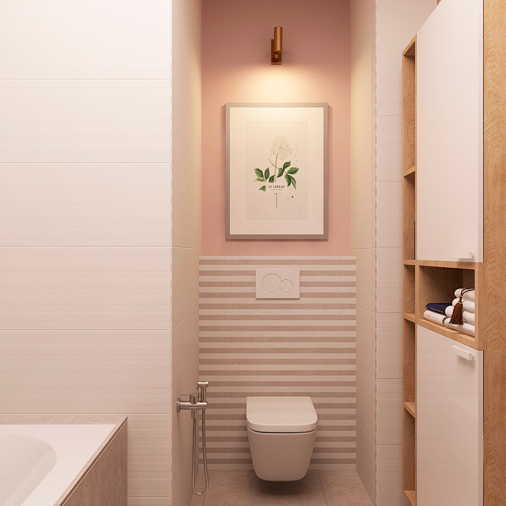 Теплый минимализм с красными акцентами