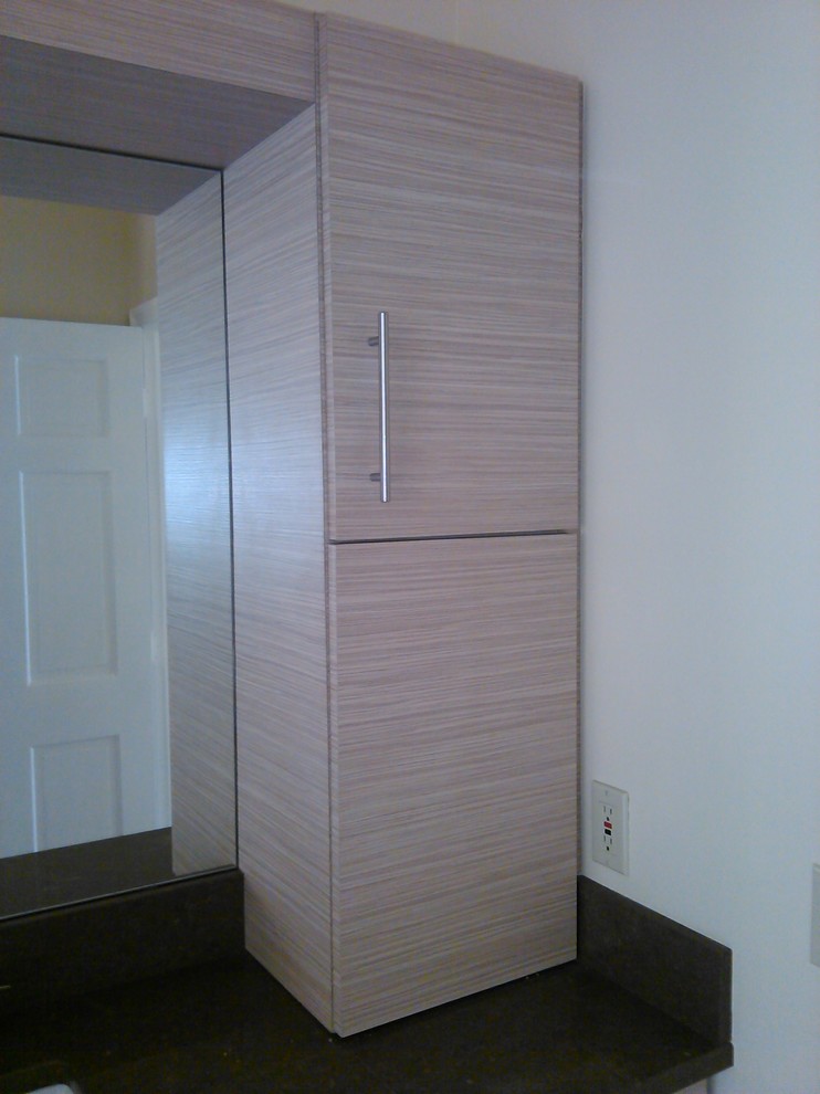 Kitchen Cabinet And Bathroom Vanities In Textured Laminate And