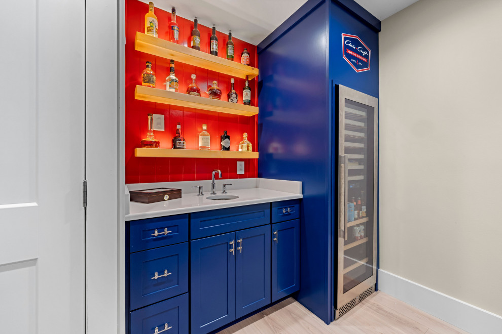 Small Basement Bar Area