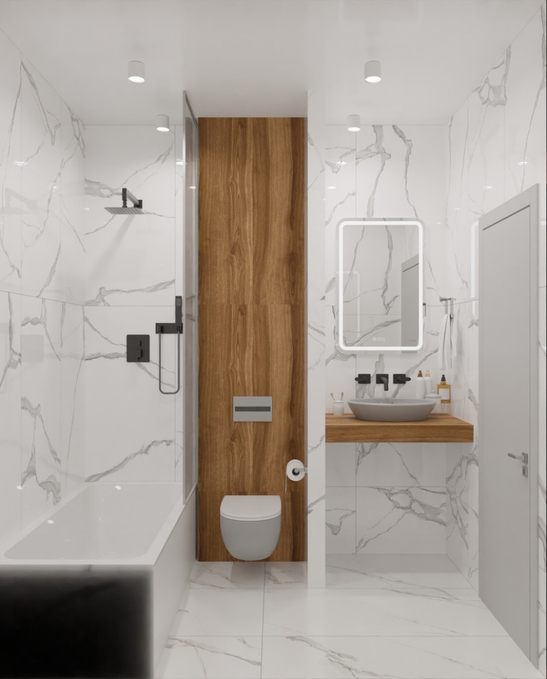 Небольшая ванная общей площадью - 3,88м2