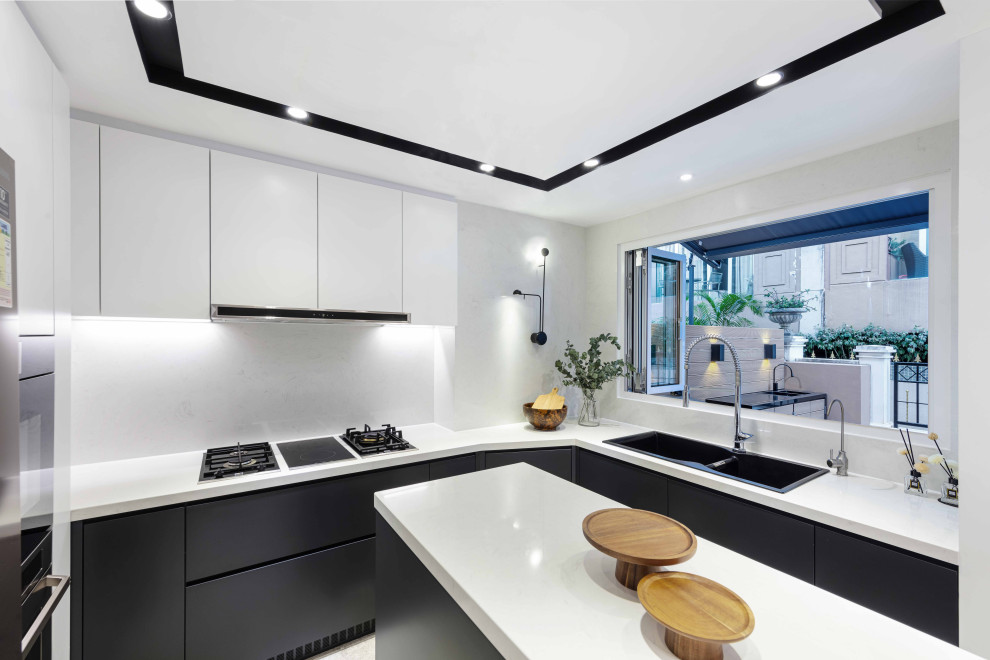 Design ideas for a contemporary kitchen in Hong Kong.