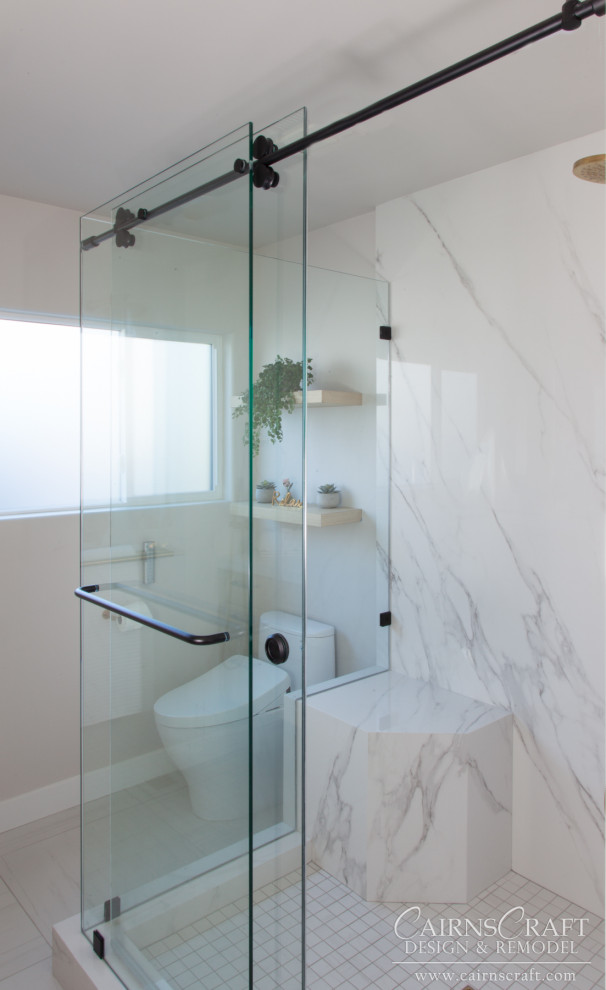 La Jolla Blue Primary Bath - Contemporary - Bathroom - San Diego - by ...