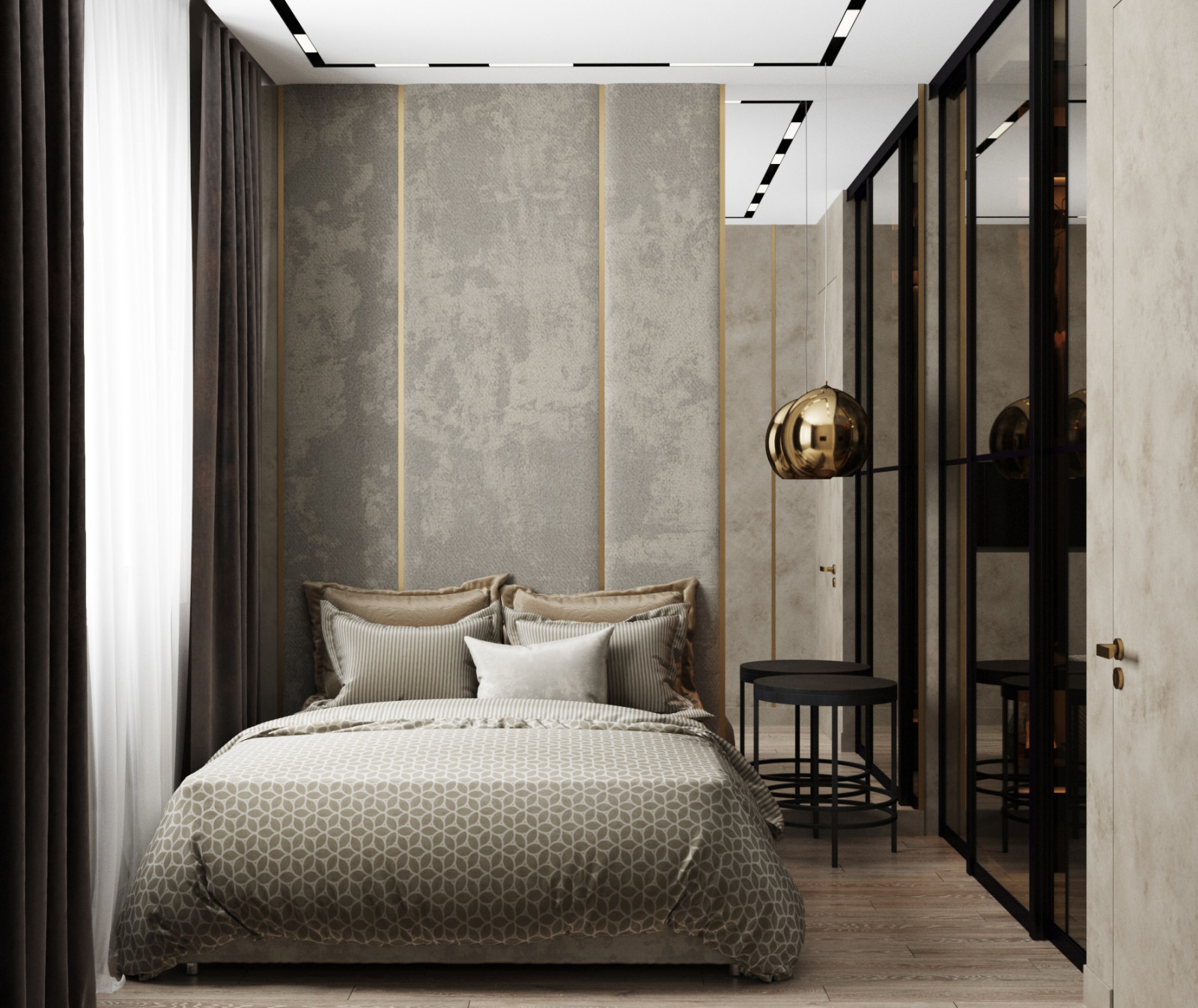 Маленькая квартира в зеленых тонах