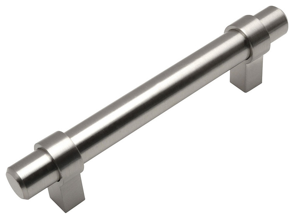 Cosmas 161-4SN Satin Nickel 4” CTC (102mm) Euro Bar Pull
