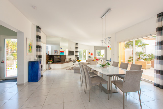 Villas middelhavsstil-spisestue