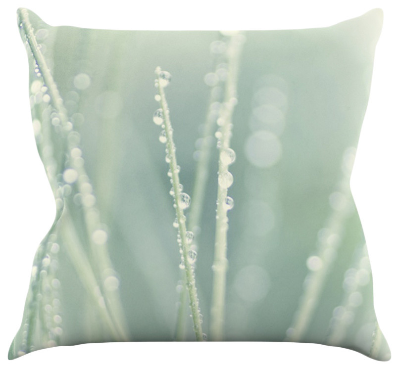 Ingrid Beddoes "Blue Ice" Throw Pillow, 26"x26"