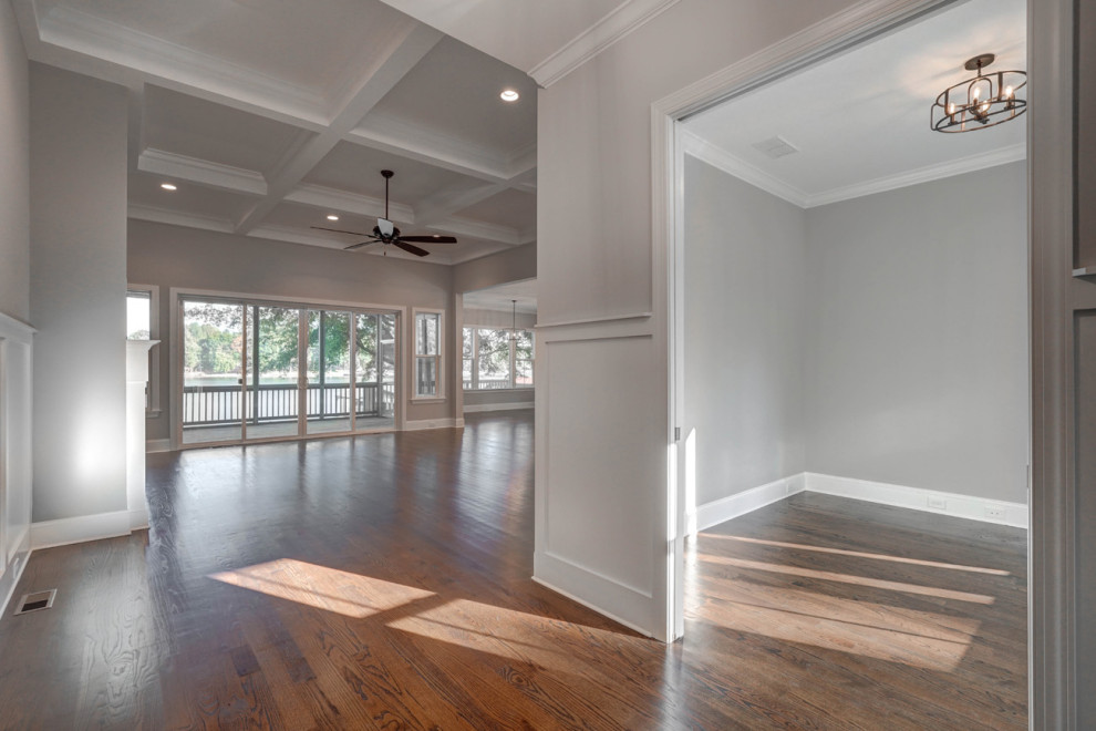 Transitional home design photo in Charlotte