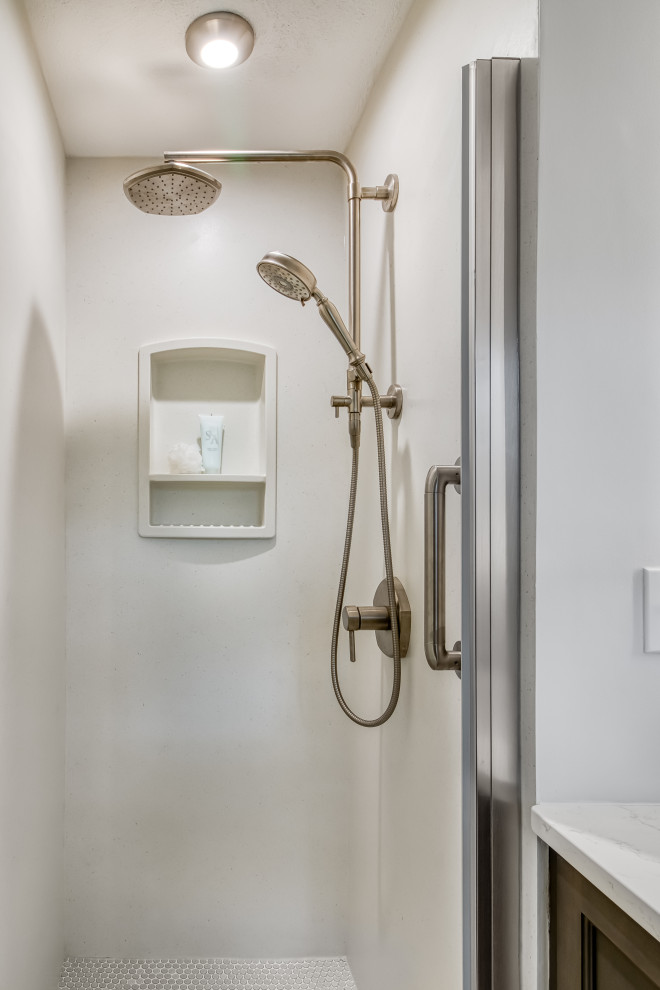 Inspiration for a transitional home design remodel in Boston