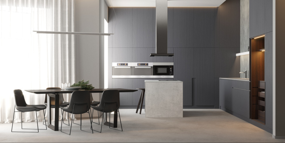 современный интерьер загородного дома