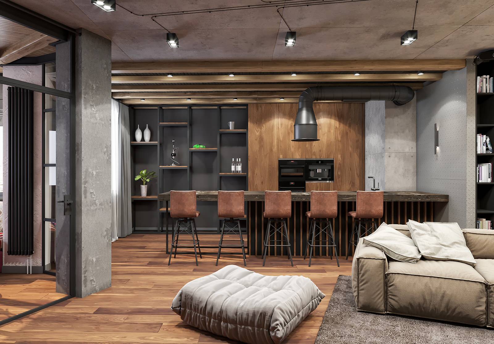 Квартира в стиле "Лофт" в Химках