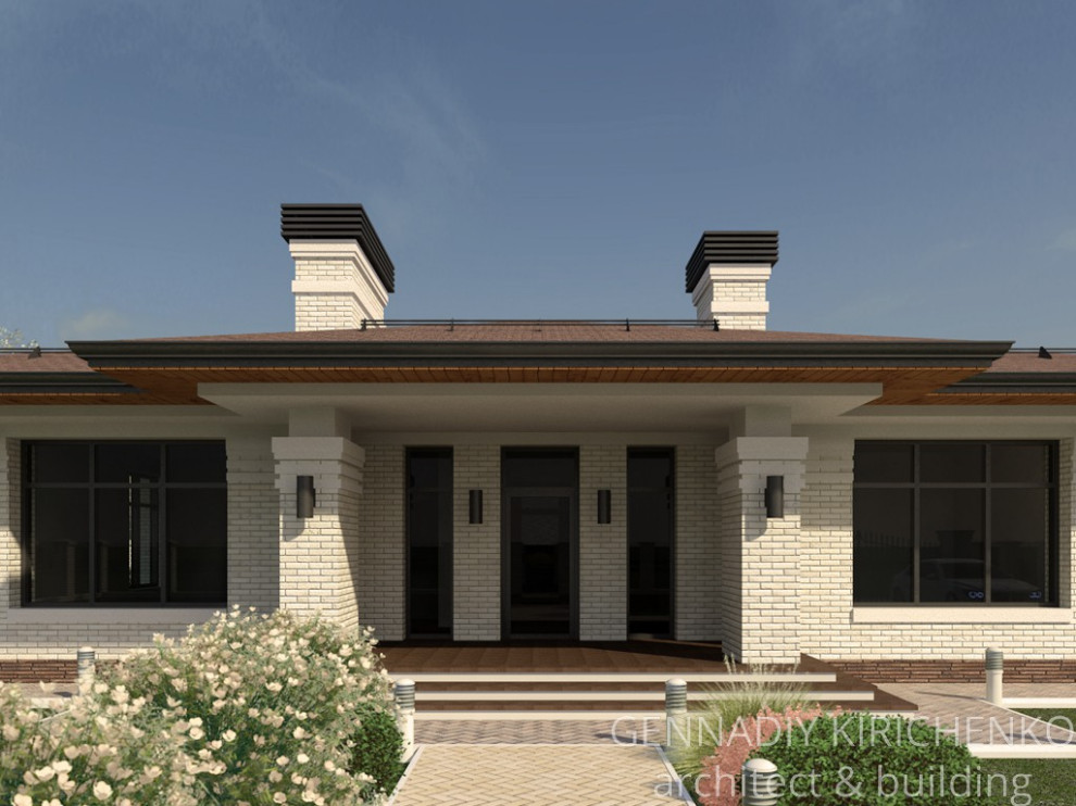 Проект небольшого одноэтажного дома.