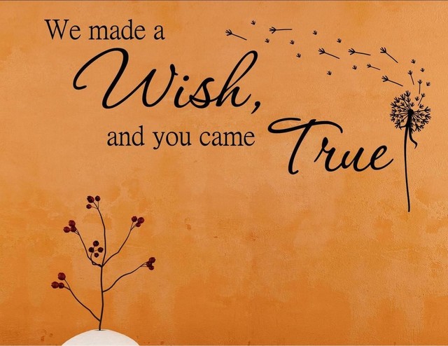 We Made a Wish And You Came True, Wall Decor Stickers - Contemporary - Wall  Decals - by Vinylsay LLC | Houzz
