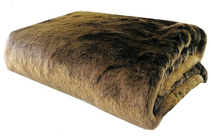 Plutus Tissavel Volga Rabbit Faux Fur Handmade Luxury Throw