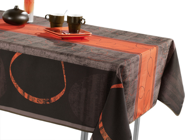 Modern Orange Tablecloth, 95x58