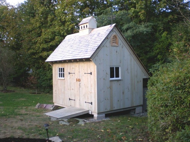 salt box shed in gloucester - rustic - boston - by norms