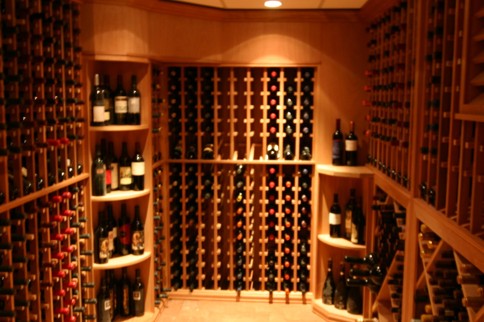 Photo of a traditional wine cellar in New York.