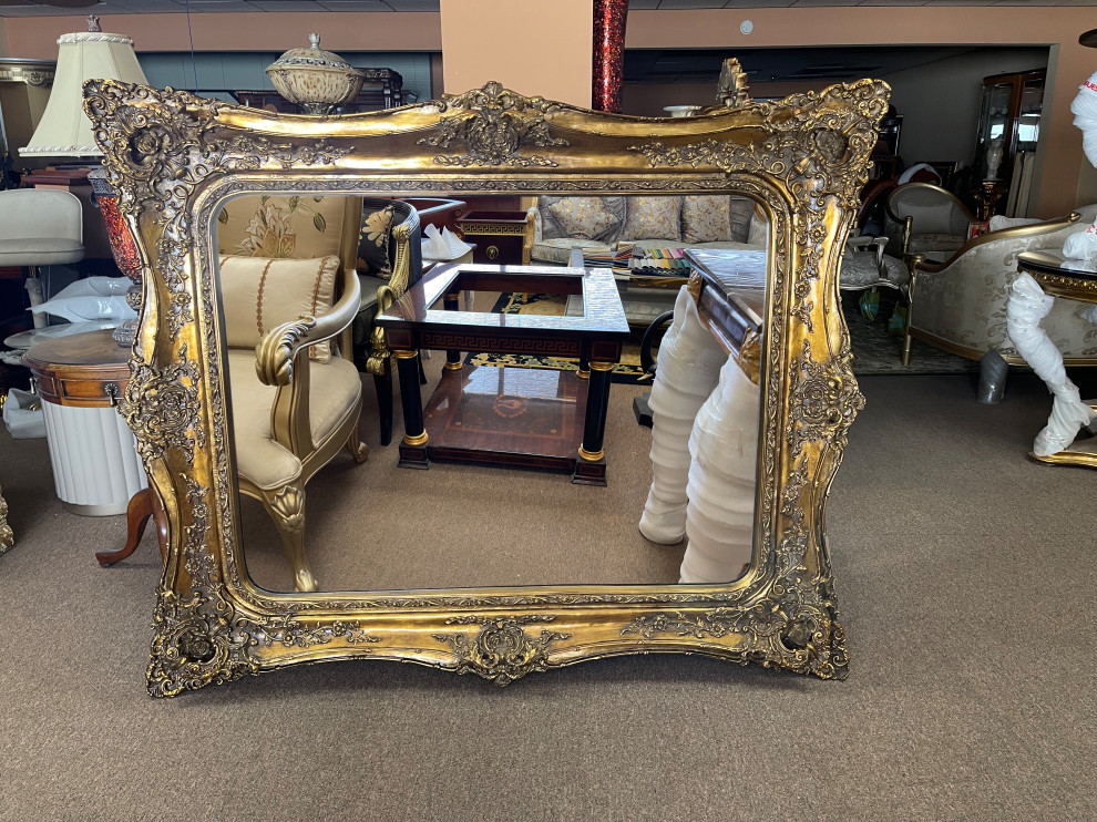Rococo Full Length Floor Mirror, Medium Victorian Floor Mirrors
