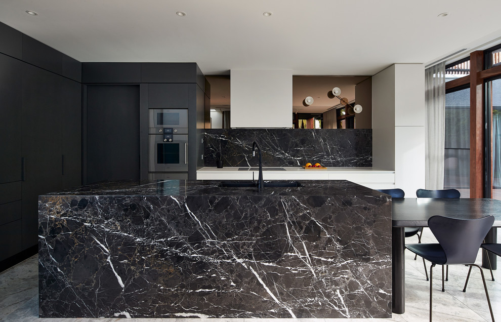 Design ideas for a contemporary kitchen in Melbourne.