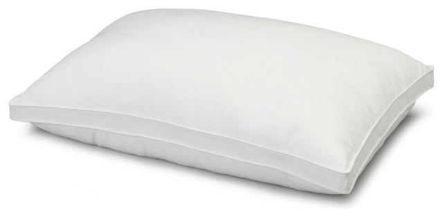 Gusseted Gel Fiber Filled Firm Side Back Sleeper Pillow