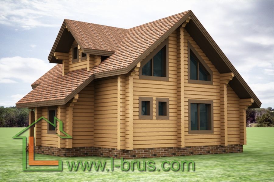 Проекты домов из профилированного бруса