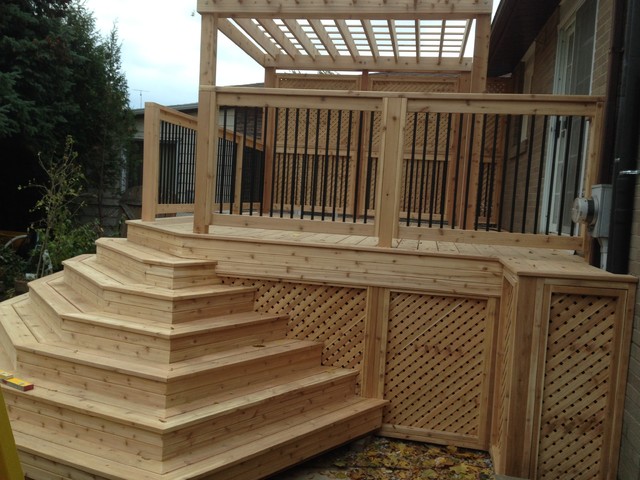 Valleys cedar deck transitional-terrace