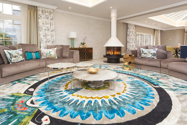 Antrim House contemporary-vardagsrum