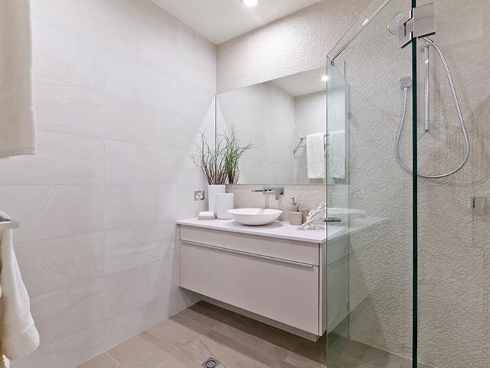 Contemporary bathroom in Perth.