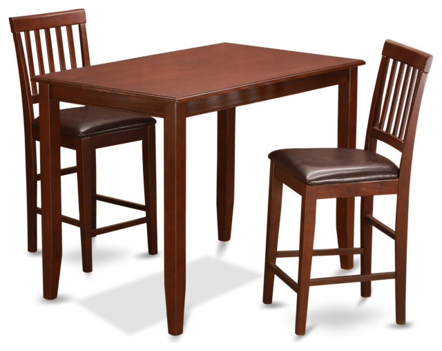 3Piece Counter Height Dining Set, Counter Height Table, 2 Chairs