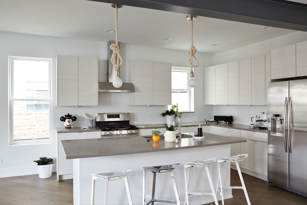 Transitional kitchen photo in Chicago