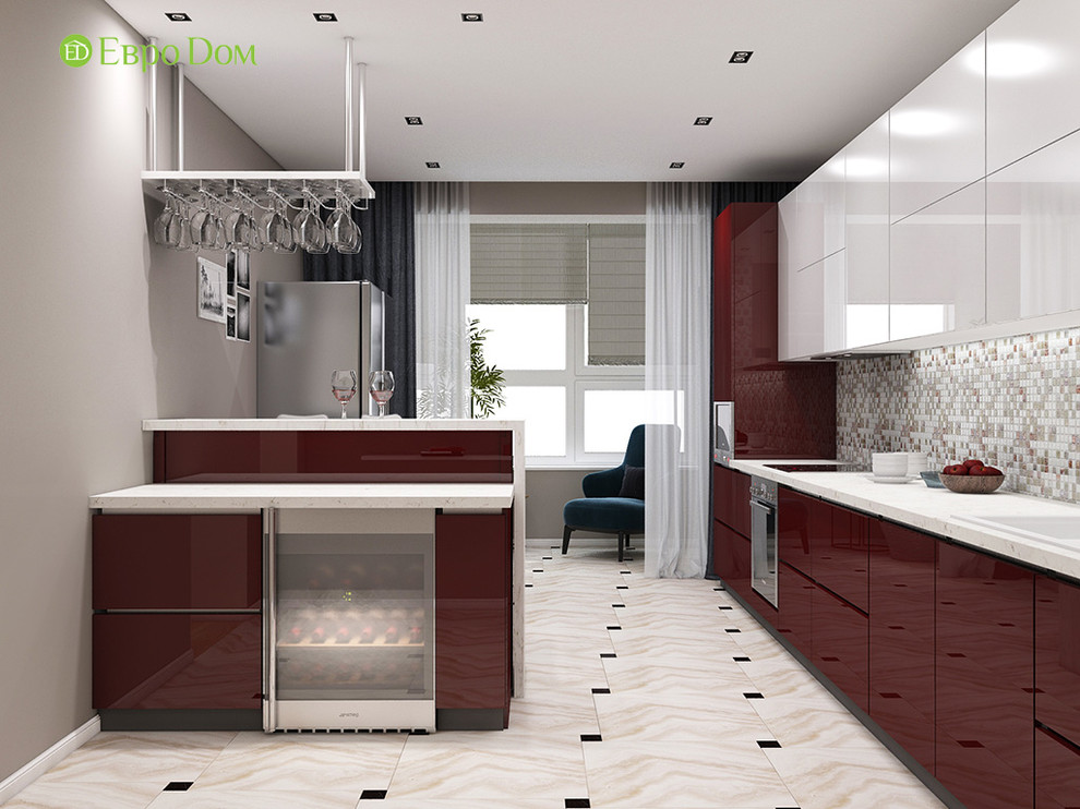 Дизайн трехкомнатной квартиры 120 кв. м в современном стиле