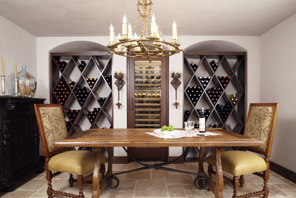 Inspiration for a traditional wine cellar in New York.
