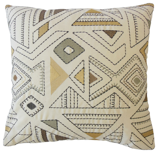 Xolani Geometric Throw Pillow Wheat Southwestern Decorative Pillows By The Pillow Collection
