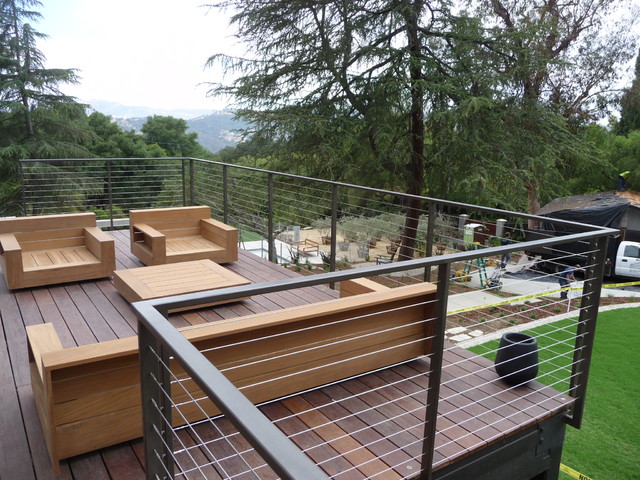 Cable Rails Installation contemporary-terrace