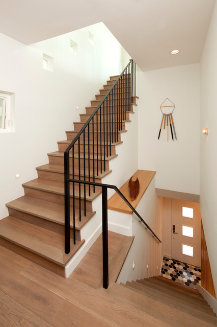 Manhattan Beach Residence minimalistisch-treppen
