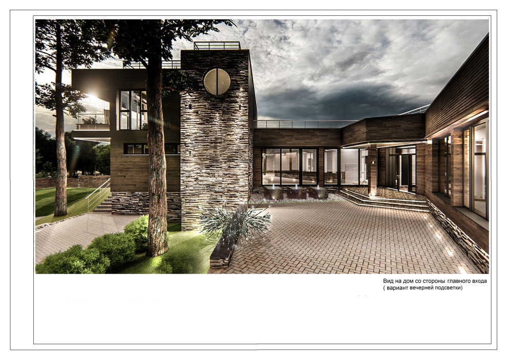 Жилой дом с эксплуатируемой кровлей в посёлке Велегож Парк Престиж