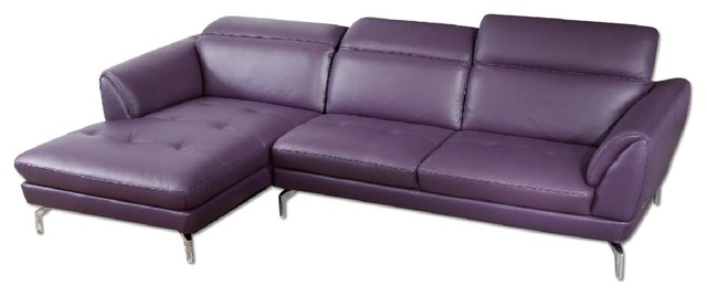 Orchard Sectional, Purple, Left Arm Chaise Facing