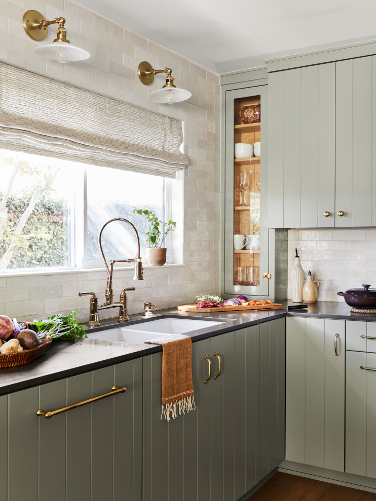Green is the New Neutral - Transitional - Kitchen - Los Angeles - by ...