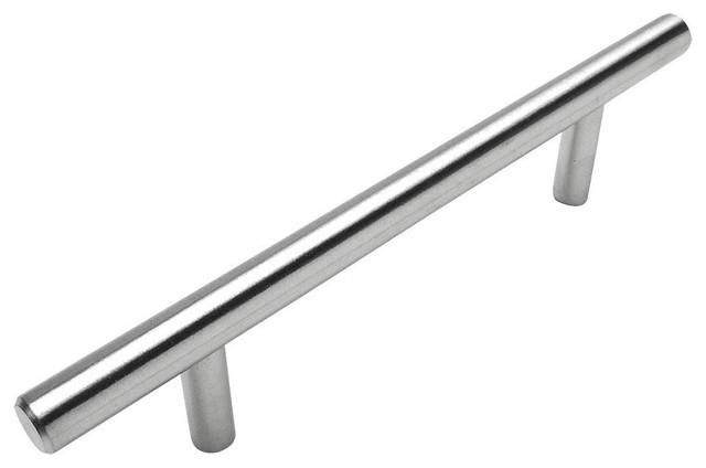 Cosmas 404-96SS Stainless Steel Slim Line Euro Style Cabinet Pull, Set of 25