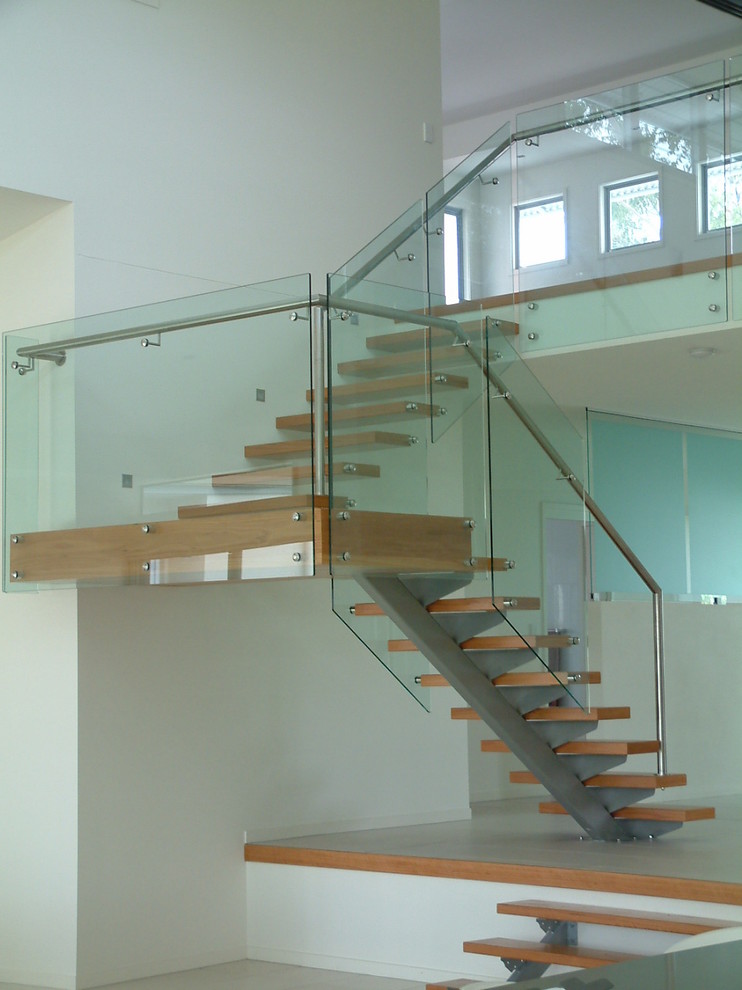 This is an example of a contemporary staircase in Sunshine Coast.