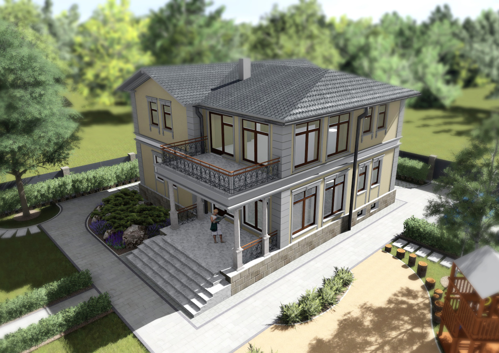 Проект участка в Подмосковье