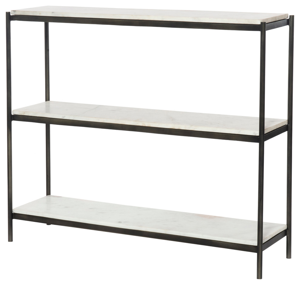 Felix Console Table, Hammered Gray, 36"
