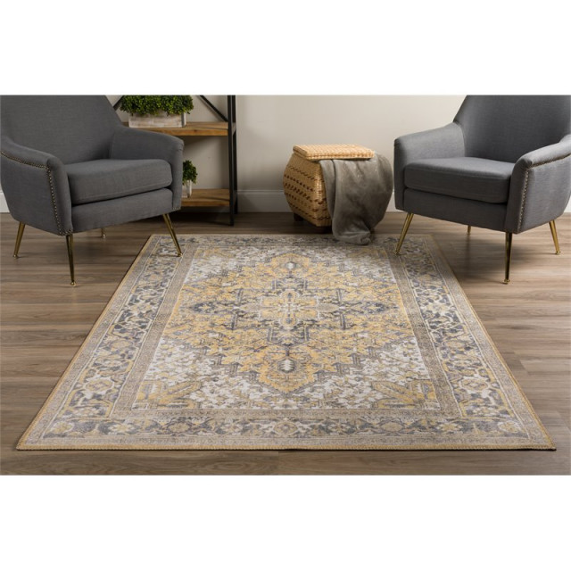 Addison Rugs Kensington 5' x 7'7" Persian Fabric Nonskid Area Rug in