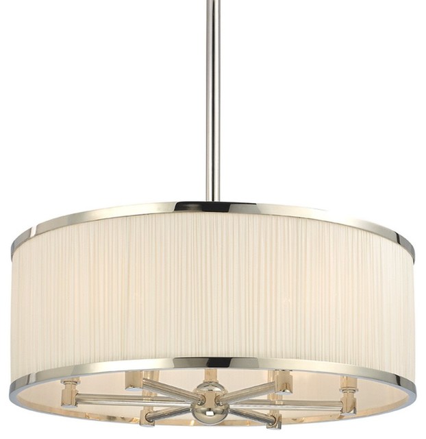 Hudson Valley Lighting Hastings Polished Nickel Chandelier W 6 Hudson Valley Lighting Hastings Polished Nickel Chandelier W 6 Light 60w Transitional Chandeliers By South S Decorating