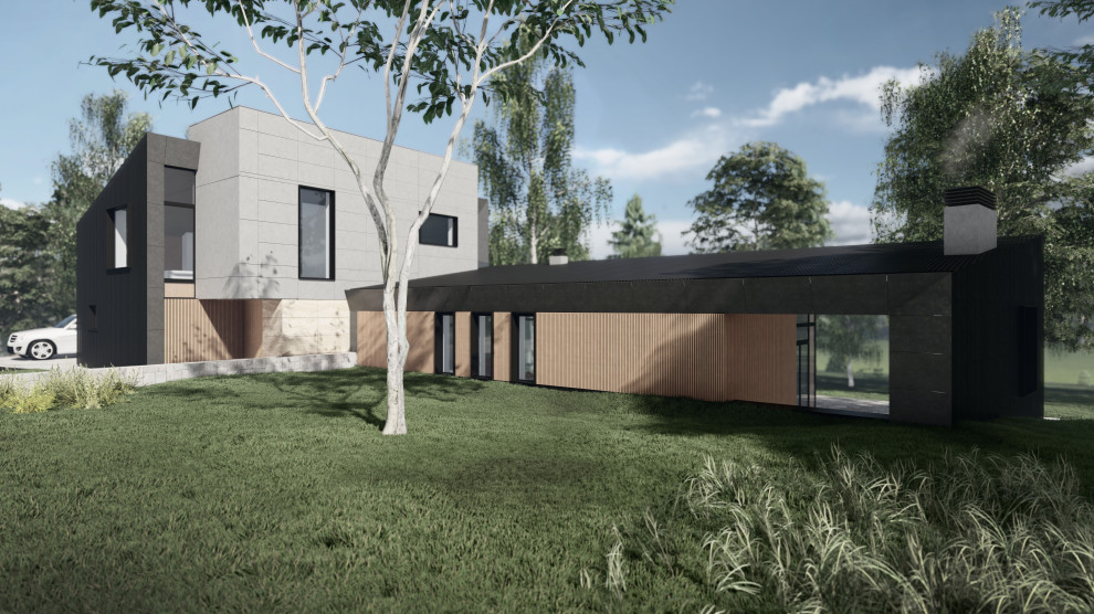 Дом на рельефе